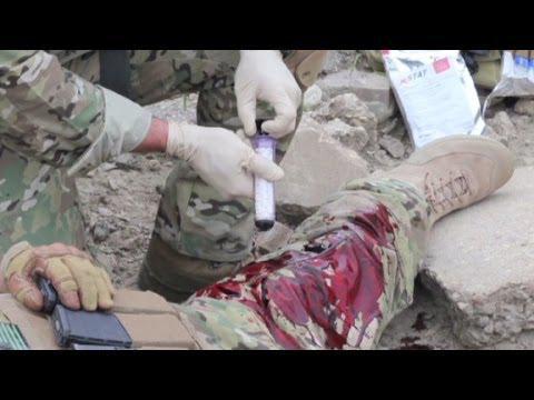 Guerre : une seringue anti-hémorragies validée aux USA